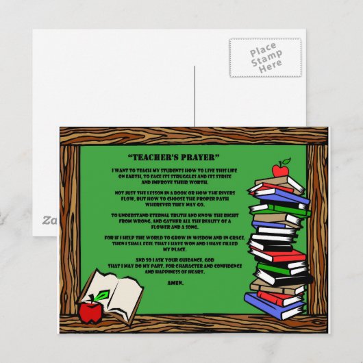Lehrergebet Postkarte (Vorne/Hinten)