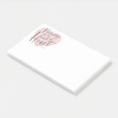 Lehrergeschenk-Aquarellherz Post-it Klebezettel (angewinkelt)