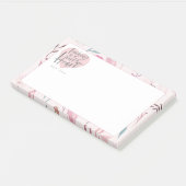 Lehrergeschenk-Aquarellherz Post-it Klebezettel (angewinkelt)