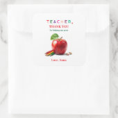 Lehrergeschenk - Aufkleber mit Dankeschön-Nachrich (Tasche)