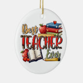 Lehrergeschenk | Bester Lehrer überhaupt Keramik Ornament (Rechts)