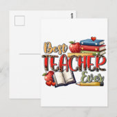 Lehrergeschenk | Bester Lehrer überhaupt Postkarte (Vorne/Hinten)