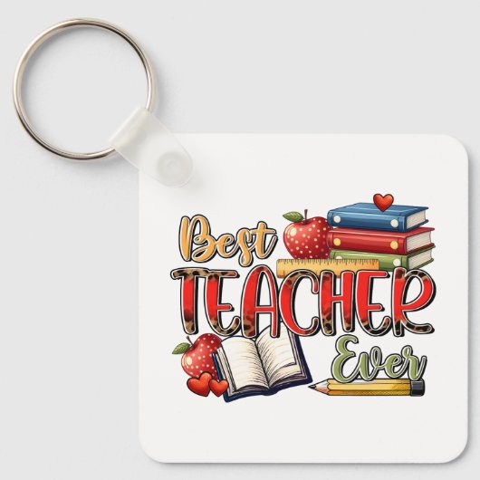 Lehrergeschenk | Bester Lehrer überhaupt Schlüsselanhänger (Vorderseite)