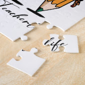 Lehrergeschenk | Bleistift Lehrerbüro Puzzle (Seite)