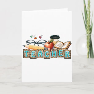 Lehrergeschenk   Bleistiftlehrer Karte