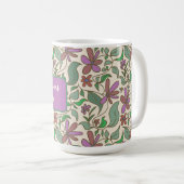 Lehrergeschenk Cottage Garden Blumenmuster Kaffeetasse (VorderseiteRechts)