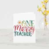 Lehrergeschenk | Ein fröhlicher Lehrer Karte (Gelbe Blume)
