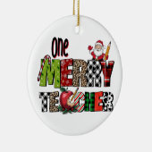 Lehrergeschenk | Ein fröhlicher Lehrer Keramik Ornament (Rechts)