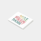 Lehrergeschenk | Ein fröhlicher Lehrer Post-it Klebezettel (angewinkelt)