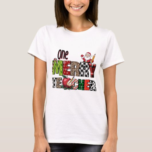 Lehrergeschenk | Ein fröhlicher Lehrer T-Shirt (Vorderseite)