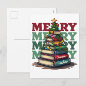 Lehrergeschenk | Frohe Weihnachten Lehrer Bücher (Vorne/Hinten)