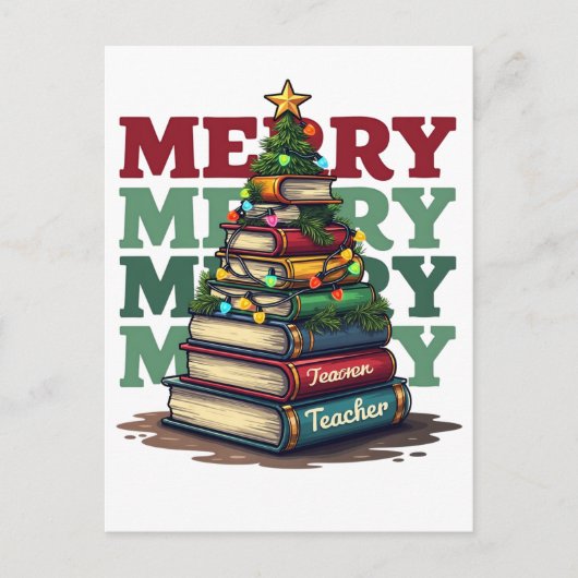 Lehrergeschenk | Frohe Weihnachten Lehrer Bücher (Vorderseite)