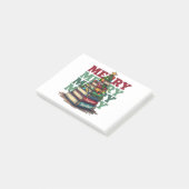 Lehrergeschenk | Frohe Weihnachten Lehrer Bücher Post-it Klebezettel (angewinkelt)