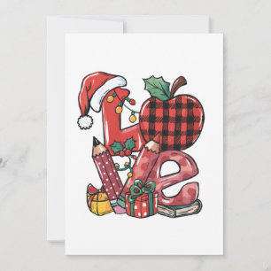 Lehrergeschenk Frohe Weihnachten Liebe Einladung