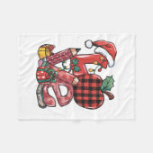 Lehrergeschenk | Frohe Weihnachten Liebe Fleecedecke (Vorderseite (Horizontal))
