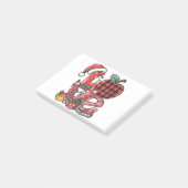 Lehrergeschenk | Frohe Weihnachten Liebe Post-it Klebezettel (angewinkelt)