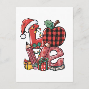 Lehrergeschenk   Frohe Weihnachten Liebe Postkarte