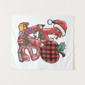 Lehrergeschenk | Frohe Weihnachten Liebe Wandteppich (Vorderseite (Horizontal))