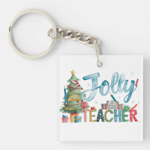 Lehrergeschenk Frohe Weihnachten Lustiger Lehrer Schlüsselanhänger