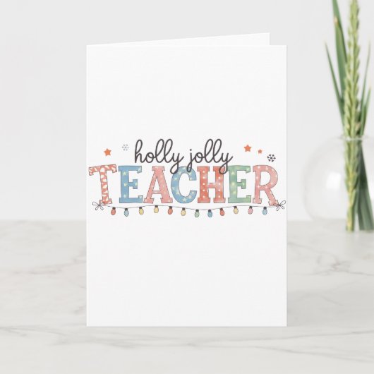Lehrergeschenk | Froher Lehrer Karte (Vorderseite)