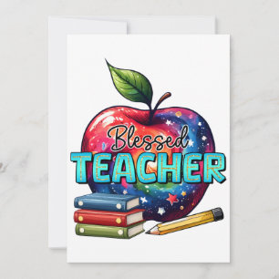 Lehrergeschenk   Gesegneter Lehrer Dankeskarte