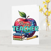 Lehrergeschenk | Gesegneter Lehrer Karte (Gelbe Blume)