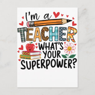 Lehrergeschenk Ich Bin Ein Lehrer Ankündigungspostkarte