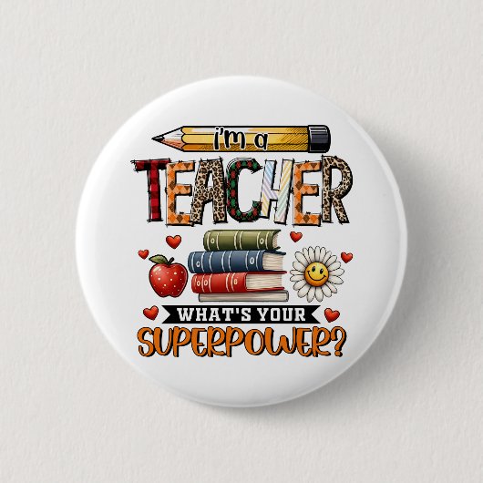 Lehrergeschenk | Ich bin ein Lehrer Button (Vorderseite)