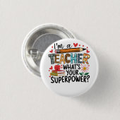 Lehrergeschenk | Ich bin ein Lehrer Button (Vorne & Hinten)