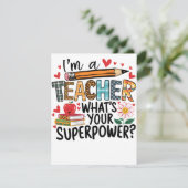 Lehrergeschenk | Ich bin ein Lehrer Einladung (Stehend Vorderseite)