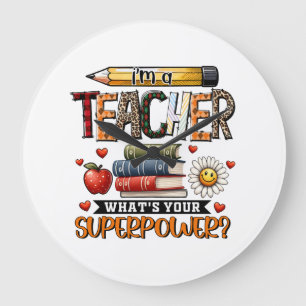 Lehrergeschenk Ich Bin Ein Lehrer Große Wanduhr