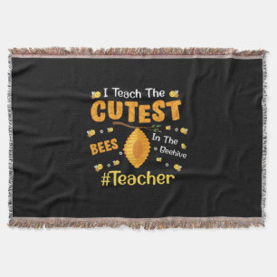 Lehrergeschenk ich lehre die Niedlichsten Bienen Decke