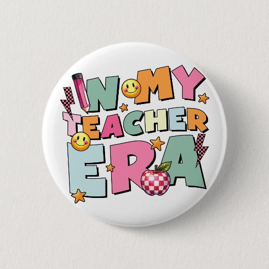 Lehrergeschenk | In meiner Lehrerära Button (Vorderseite)
