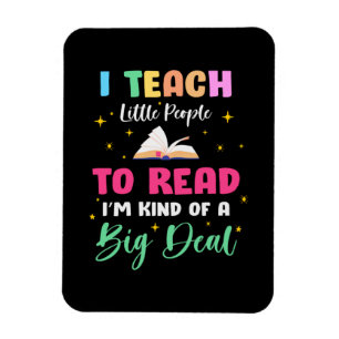 Lehrergeschenk lebe ich kleine Leute zum Lesen Magnet