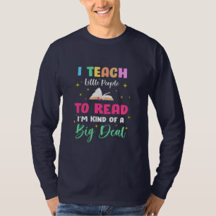 Lehrergeschenk lebe ich kleine Leute zum Lesen T-Shirt