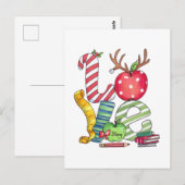 Lehrergeschenk | Lieblings Bleistift Apfel Postkarte (Vorne/Hinten)