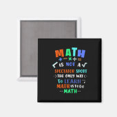 Lehrergeschenk Mathematik ist nicht Spektakel Magnet (Vorderseite/Rückseite)