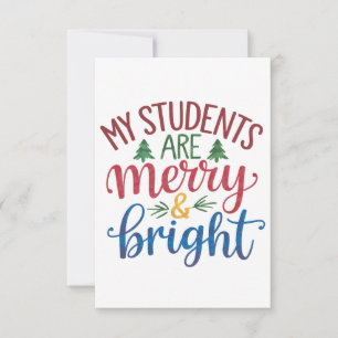 Lehrergeschenk Meine Schüler sind fröhlich und a Dankeskarte