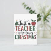 Lehrergeschenk | Nur ein Lehrer, der Weihnachten l (Stehend Vorderseite)