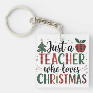 Lehrergeschenk   Nur ein Lehrer, der Weihnachten l Schlüsselanhänger
