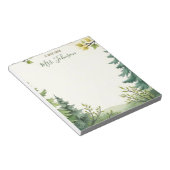 Lehrergeschenk - Personalisierte Wasserfarbenwelt Notizblock (angewinkelt)