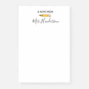 Lehrergeschenk-Post-Itanmerkungsbleistift Post-it Klebezettel
