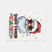Lehrergeschenk | Santas Lieblingslehrer Fleecedecke (Vorderseite (Horizontal))