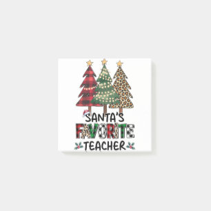 Lehrergeschenk Santas Lieblingslehrer Post-it Klebezettel