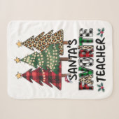 Lehrergeschenk | Santas Lieblingslehrer Sherpadecke (Vorderseite (Horizontal))
