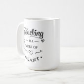 Lehrergeschenk Schale Kaffeetasse (Vorderseite Links)