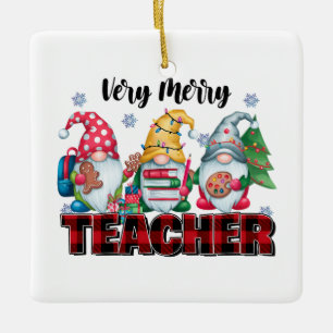 Lehrergeschenk Sehr fröhlicher Lehrer Keramikornament