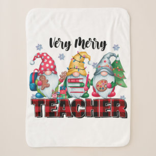Lehrergeschenk Sehr fröhlicher Lehrer Sherpadecke