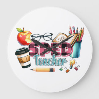 Lehrergeschenk | Sonderschullehrer Große Wanduhr