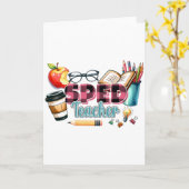 Lehrergeschenk | Sonderschullehrer Karte (Gelbe Blume)